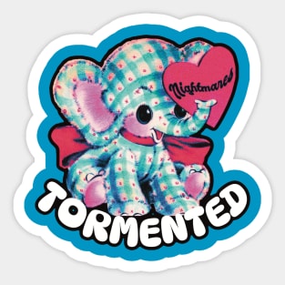 Elephant Tormented by Nightmares Sticker